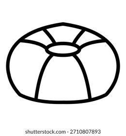 Vektordesign-Beanbag-Symbolstil