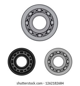Vector design of bearing auto and part logo. Set of auto and car stock symbol for web.