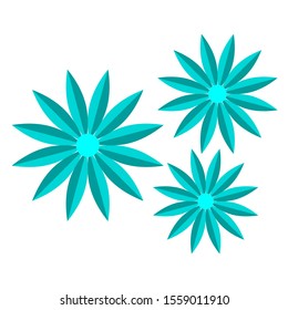 vector design with beautiful flower shapes