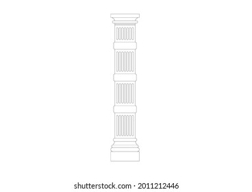 Vectordesign Schöne Rundbeton-Skizze
