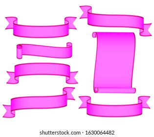 vector design with beautiful and sweet pink color, available in various shapes