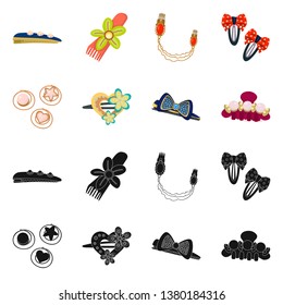 Vector design of beauty and fashion sign. Collection of beauty and female vector icon for stock.