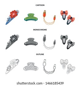 Vector design of beauty and fashion sign. Set of beauty and female stock vector illustration.