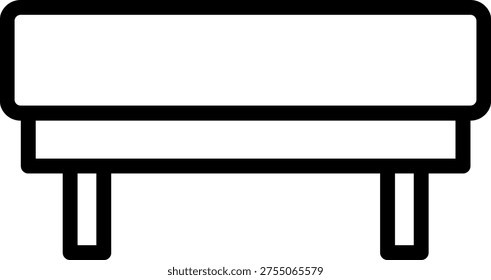 Vector Design Bed Bench Icon Style