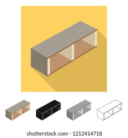 Vector design of bedroom and room icon. Set of bedroom and furniture stock vector illustration.