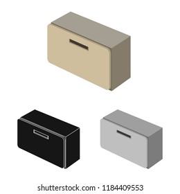 Vector design of bedroom and room symbol. Collection of bedroom and furniture vector icon for stock.