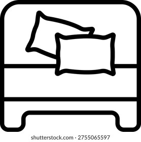 Vector Design Bedspread Icon Style