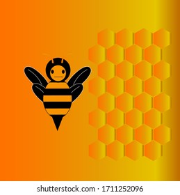 Vector Design - Bee and Honey