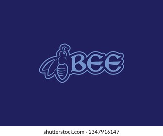 Vector design of a bee insect