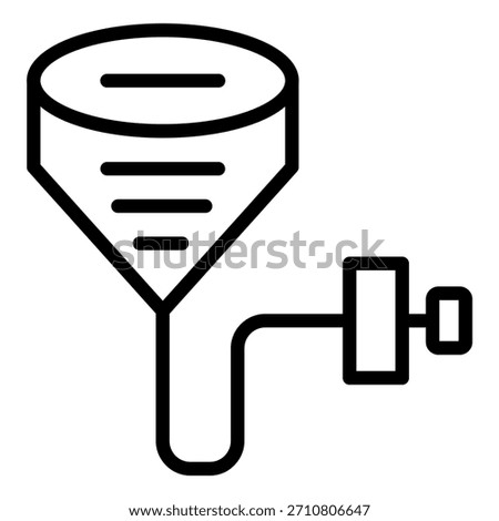 Vector Design Beer Bong Icon Style