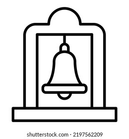 Vector Design Bell Tower Icon Style