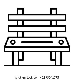 Vector Design Bench Icon Style