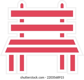 Vector Design Bench Icon Style