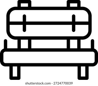 Estilo de icono de banco de diseño de Vector