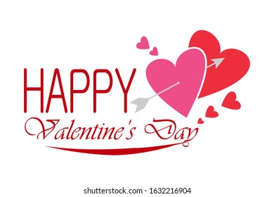 Vector Design Best Happy Valentine's Day