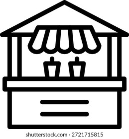 Vector Design Beverage Stall Icon Style