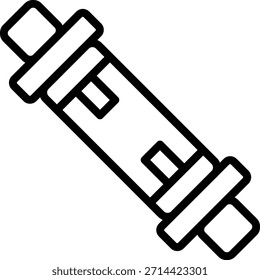 Vector Design Bidirectional Tube Icon Style