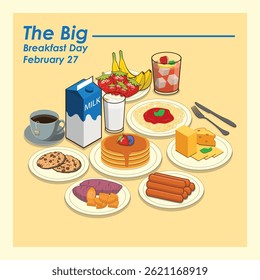 Vector Design The Big Breakfast Day – February 27.