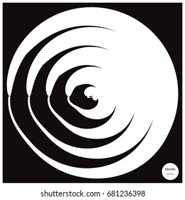 Vector design big circles elements for template. Frame of circle use to website or business template. Grunge circles background.