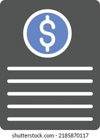 Vector Design Bill Icon Style