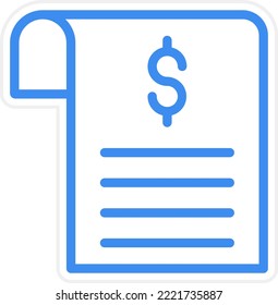 Vector Design Bill Icon Style