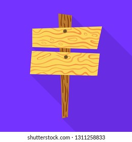 Vector design of billboard and road  logo. Collection of billboard and village  stock symbol for web.