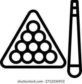 Diseño de Vector Billares Icon Style