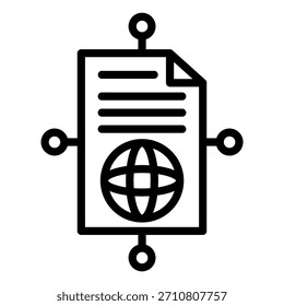 Design de vetor vinculando estilo de ícone corporativo