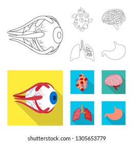 Vector design of biology and scientific icon. Set of biology and laboratory stock symbol for web.