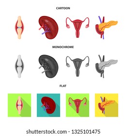 Vector design of biology and scientific icon. Collection of biology and laboratory stock symbol for web.