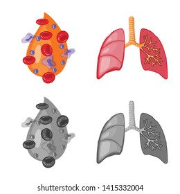 Vector design of biology and scientific icon. Collection of biology and laboratory stock symbol for web.