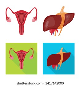 Vector design of biology and scientific icon. Set of biology and laboratory stock symbol for web.