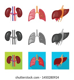 Vector design of biology and scientific icon. Set of biology and laboratory vector icon for stock.