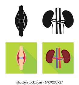 Vector design of biology and scientific logo. Collection of biology and laboratory stock symbol for web.
