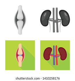 Vector design of biology and scientific logo. Collection of biology and laboratory stock symbol for web.