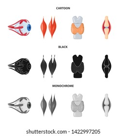 Vector design of biology and scientific logo. Set of biology and laboratory vector icon for stock.