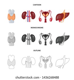 Vector design of biology and scientific logo. Set of biology and laboratory stock vector illustration.