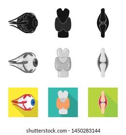 Vector design of biology and scientific logo. Set of biology and laboratory stock vector illustration.