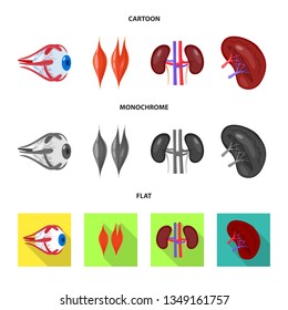 Vector design of biology and scientific symbol. Collection of biology and laboratory stock symbol for web.