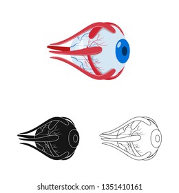 Vector design of biology and scientific symbol. Collection of biology and laboratory stock vector illustration.