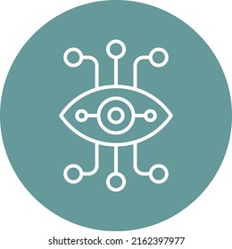 Vector Design Bionic Eye Icon Style