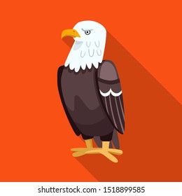 Vector design of bird and eagle logo. Web element of bird and predatory vector icon for stock.