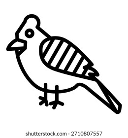 Estilo del icono del pájaro del diseño del Vector