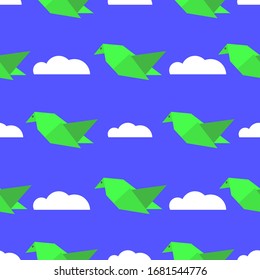 Vector design of a bird pattern, Flat illustration