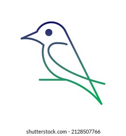 vector design, bird shape illustration