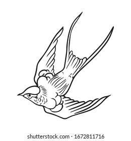 vector design birds, graphic sketch tattoo, art illustration, icon, logo