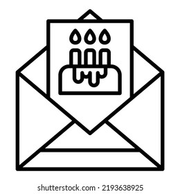 Vector Design Birthday Invite Icon Style