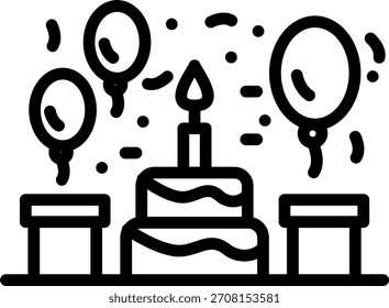 Vector Design Birthday Party Icon Style