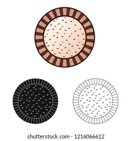 Vector design of biscuit and bake logo. Collection of biscuit and chocolate stock symbol for web.