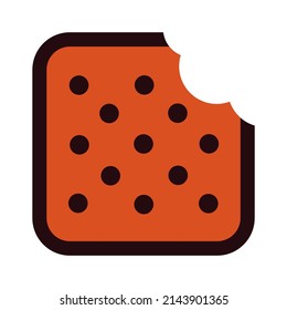 vector design, biscuit shape illustration